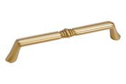 Ручка-скоба 128мм, отделка золото матовое "Милан"