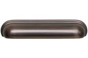 Ручка-скоба 128мм, отделка шлифованная медь