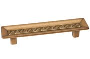 Ручка-скоба "Ника" 96мм, отделка бронза античная красная