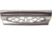 Ручка-скоба 96мм, отделка серебро античное
