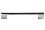 Ручка-скоба 160-192 мм, отделка хром матовый, под вставку