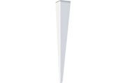 Нога для стола Милан, h.720, отделка белый бархат (матовый)