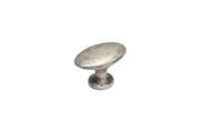 Ручка-кнопка, отделка серебро античное